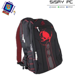 MOCHILA KEEP OUT BK7R NEGRA ROJA 15.6"