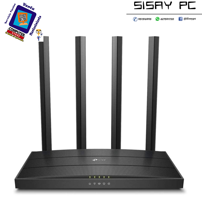 Router Inalámbrico TP-Link Archer C6 1200Mbps/ 2.4GHz 5GHz/ 4 Antenas/ WiFi 802.11ac/n/a - b/g/n