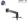 SOPORTE EQUIP PROYECTOR TECHO O PARED 430-650MM