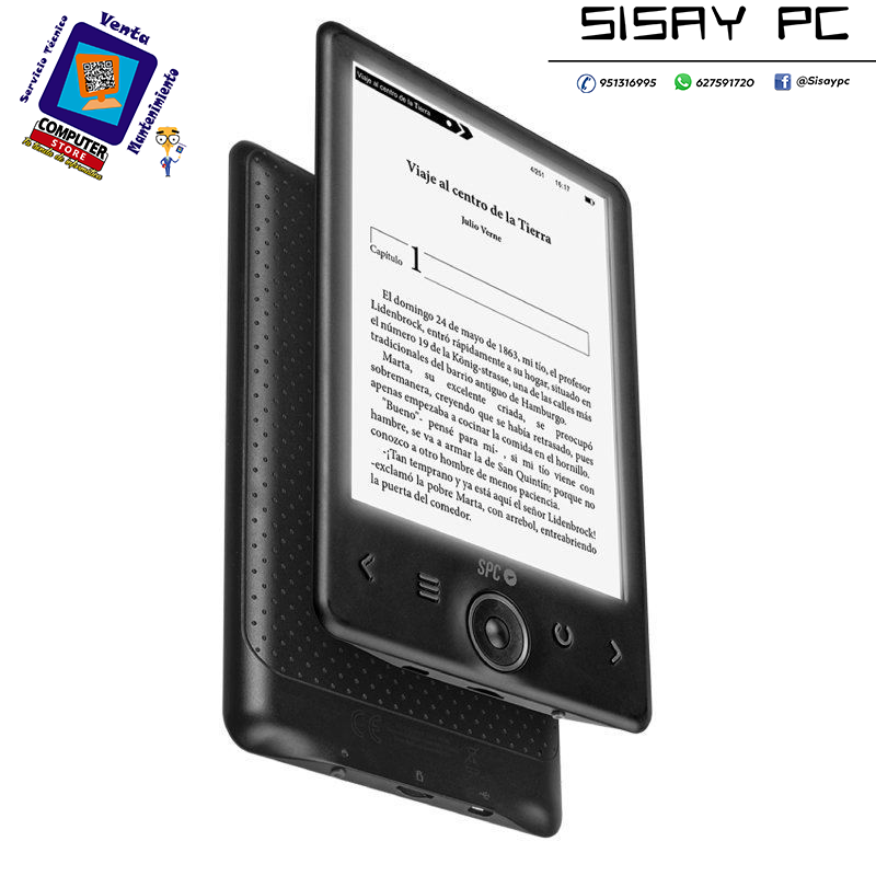 Libro Electrónico SPC Dickens Light 2/ 6"/ Tinta Electrónica/ Negro