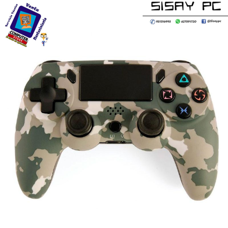 Mando / Gamepad Inalambrico PS4 - PC / 600mah / Type-C / Botones Iluminados / Camuflaje