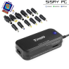 Cargador de Portátil TooQ TQLC-90BS02M/ 1xUSB/ 90W/ Manual/ 12 Conectores/ Voltaje 15-24V