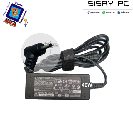 ALIMENTADOR COMP ASUS EEEPC 19V 2.1A 2.5X0.7 40w