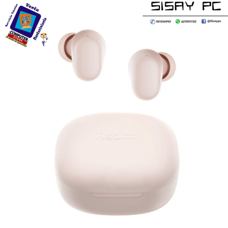 Auriculares Bluetooth Xiaomi Redmi Buds 6 Play con estuche de carga/ Autonomía 7h/ Rosas