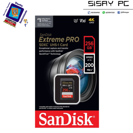 MEMORIA MICRO SDXC 256GB SANDISK EXTREME PRO