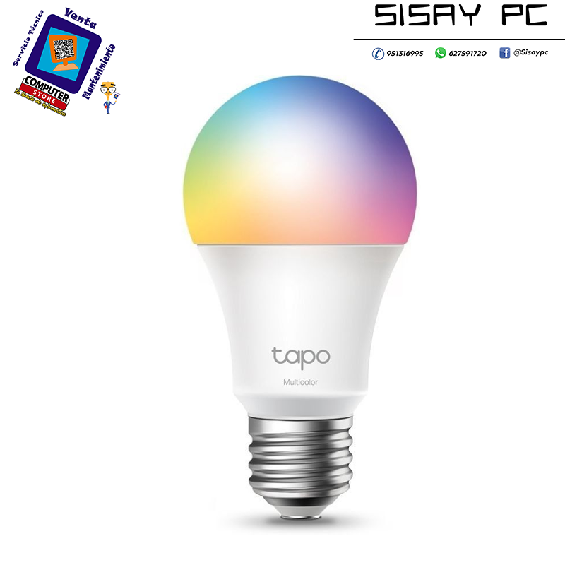Bombilla Inteligente TP-Link Tapo TL13E/ Casquillo E27/ 8.3W/ 806 Lúmenes/ 2500 - 6500K