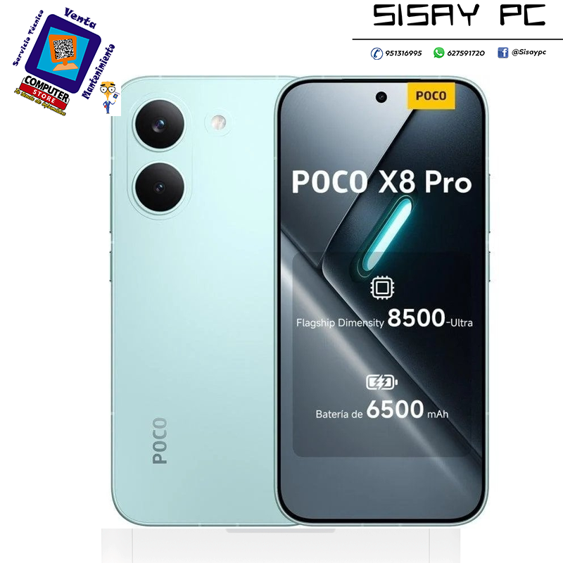 Smartphone Xiaomi POCO X8 Pro 8GB/ 512GB/ 6.59"/ 5G/ Verde