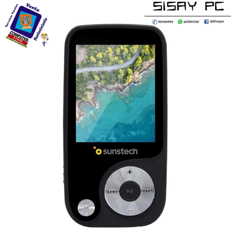 Reproductor MP4 Sunstech Thorn/ 4GB/ Pantalla 1.8/ Radio FM/ Negro