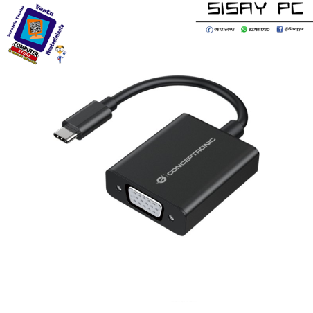 ADAPTADOR CONCEPTRONIC USB-C - VGA