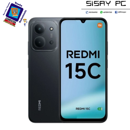 Smartphone Xiaomi Redmi 15C 4GB/ 128GB/ 6.9"/ Negro