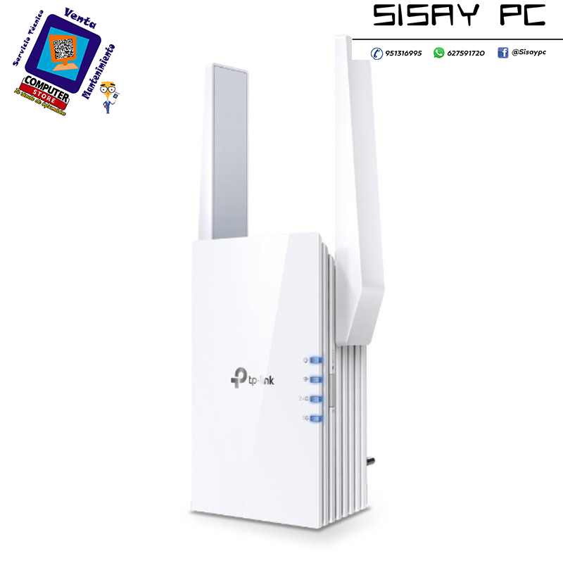 Repetidor Inalámbrico TP-Link RE505X/ WiFi 6/ 1500Mbps/ 2 Antenas