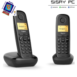 Teléfono Inalámbrico Gigaset A270/ Pack DUO/ Negro