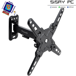 Soporte de Pared Extensible/ Giratorio/ Inclinable TooQ LP1343TN-B para TV de 13-43"/ hasta 20kg
