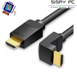 Cable HDMI 2.0 4K Acodado 90º Vention AARBH/ HDMI Macho - HDMI Macho/ 2m/ Negro