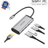 Docking USB Tipo-C Vention CNBHB/ 1xHDMI 4K/ 3xUSB/ 1xUSB Tipo-C PD/ Gris