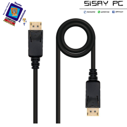 Cable DisplayPort 1.2 4K  DisplayPort Macho - DisplayPort Macho/ 2m/ Negro