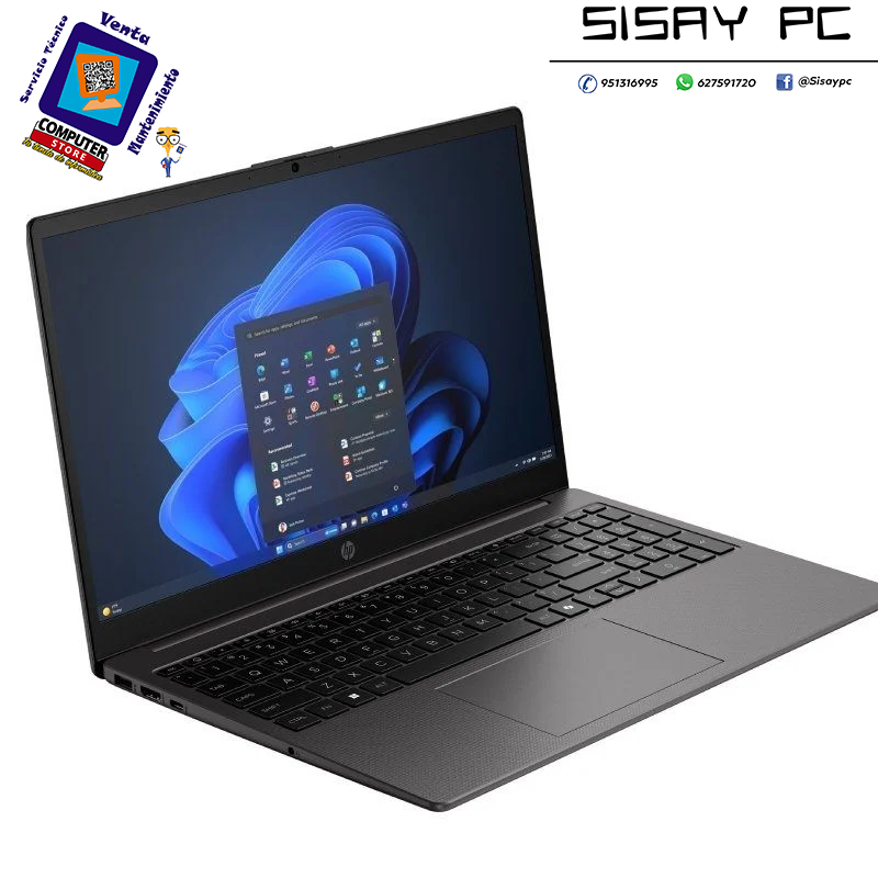 Portátil HP 250R G10 D31VWAT Intel Core 5-120U/ 16GB/ 512GB SSD/ 15.6"