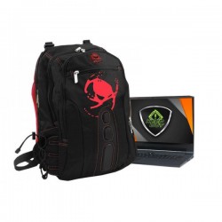 MOCHILA KEEP OUT BK7R NEGRA ROJA 15.6"