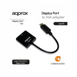 ADAPTADOR APPROX DISPLAYPORT A VGA