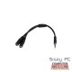 CABLE ADAPTADOR DIVISOR AURICULARES STARTECH 1M 2H
