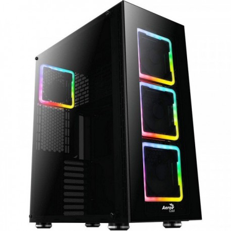CAJA E-ATX AEROCOOL TOR USB 3.0 NEGRA 3 VENT RGB