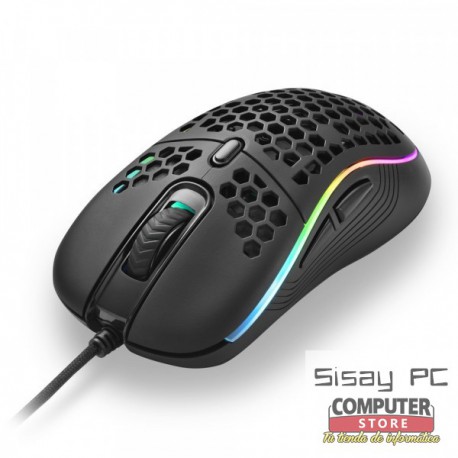 RATON SHARKOON LIGHT2 S NEGRO RGB