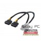 CABLE MOLEX GRÁFICA 2X5.25 A 6+2 PIN PCI-E