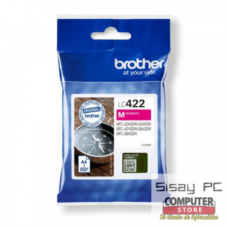 CARTUCHO BROTHER LC422 MAGENTA 550PAG