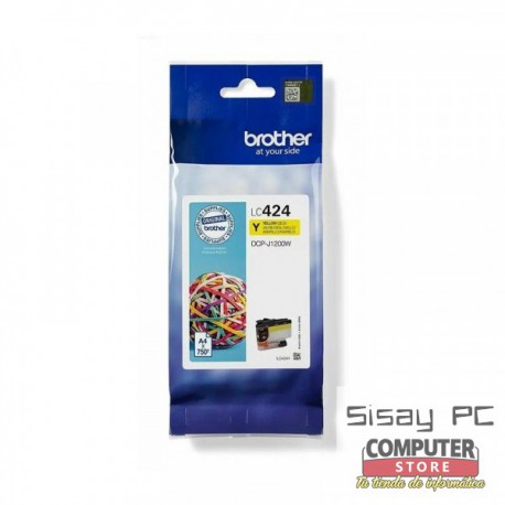 CARTUCHO BROTHER LC424 AMARILLO DCPJ1200W 750PAG