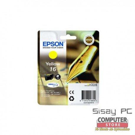CARTUCHO EPSON 16 165PAG AMARILLO