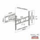 Soporte de Pared Giratorio/ Inclinable/ Nivelable Aisens WT70TSLE-023 para TV de 37-70"/ hasta 40kg