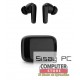 Auriculares Bluetooth SPC Ether 2 Pro con estuche de carga/ Autonomía 6.5h/ Negros