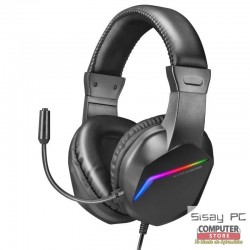 Auriculares Gaming con Micrófono Mars Gaming MH122/ Jack 3.5/ Negros