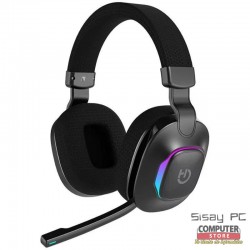Auriculares Gaming con Micrófono Hiditec Vortex ARGB/ Jack 3.5/ Bluetooth/ Negros