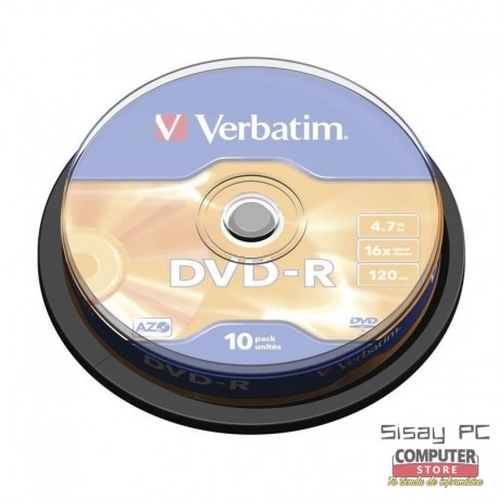 DVD-R Verbatim Advanced AZO 16X/ Tarrina-10uds