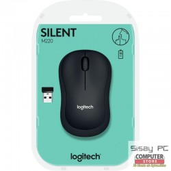 Ratón Inalámbrico Logitech Silent M220/ Hasta 1000 DPI/ Gris Marengo