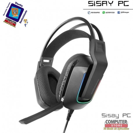 Auriculares Gaming con Micrófono Mars Gaming MH-Strike/ Jack 3.5/ USB/ Negros