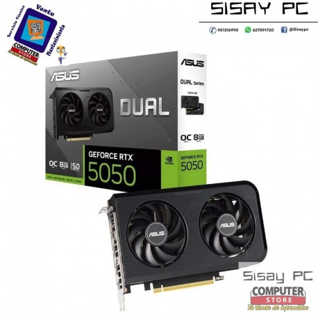Tarjeta Gráfica Asus Dual GeForce RTX 5050 OC/ 8GB GDDR6
