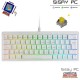 Teclado Gaming Mecánico Mars Gaming MKMINIPRO/ Switch Amarillo/ Blanco