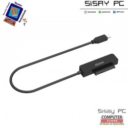 Adaptador para Discos Duros 2.5" Aisens ASE-25C04B/ USB Tipo-C 3.1 Macho - SATA