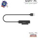Adaptador para Discos Duros 2.5" Aisens ASE-25A03B/ USB Macho - SATA