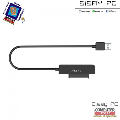 Adaptador para Discos Duros 2.5" Aisens ASE-25A03B/ USB Macho - SATA