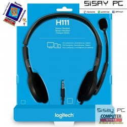 Auriculares Logitech H111/ con Micrófono/ Jack 3.5/ Negros