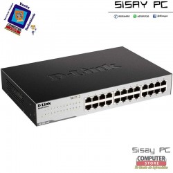 SWITCH D-LINK 24 PUERTOS 10-100-1000 METALICO