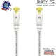 Cable de Red RJ45 SFTP Cat.7/ 50cm/ Blanco