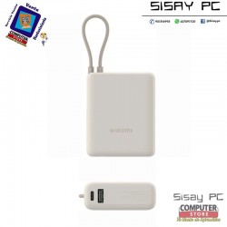 Powerbank 10000mAh Xiaomi 33W Power Bank Integrated Cable/ 33W/ Beige/ Incluye Cable USB Tipo-C